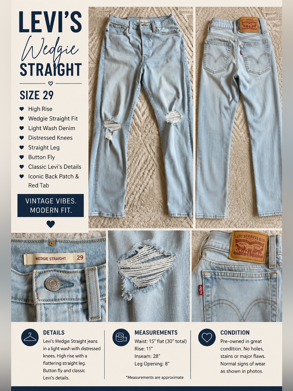 Levi's Light Blue Wedgie Straight Men's Jeans